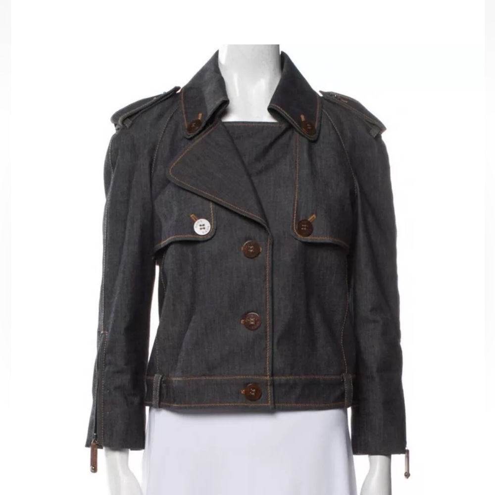 Tod’s Cropped Trench Jacket Size IT44 US8